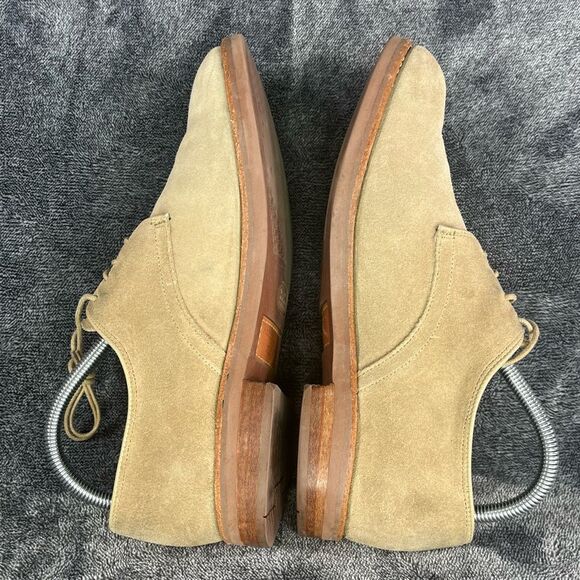 Vintage Allen Edmonds Orlean Tan Suede Leather Dress Shoes Vibram Sole Sz 9 - Picture 7 of 9